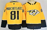 Men's Nashville Predators #81 Jonathan Marchessault Gold 2024-25 Home Stitched Hockey Jersey,baseball caps,new era cap wholesale,wholesale hats